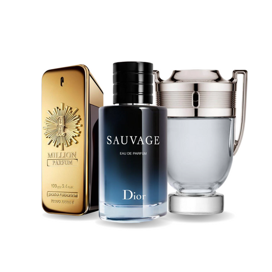 Combinaison 3 parfums exclusive : ONE MILLION, SAUVAGE et INVICTUS