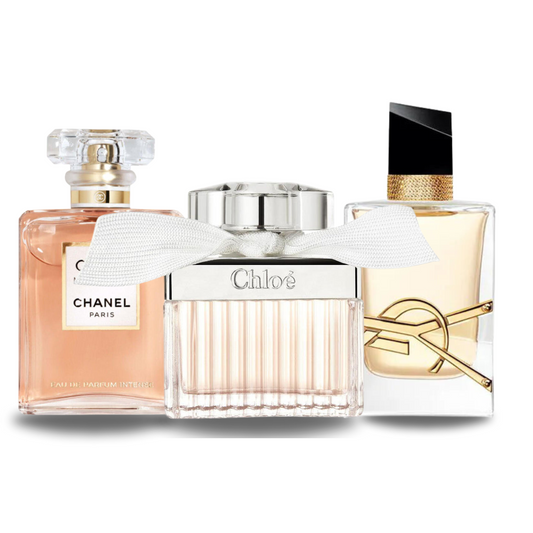Combinaison 3 parfums : COCO MADEMOISELLE, LIBRE et CHLOÉ