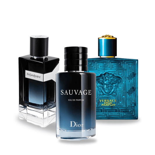 Combinaison 3 Parfums Légendaires – SAUVAGE, Y MEN, EROS (100 ml)