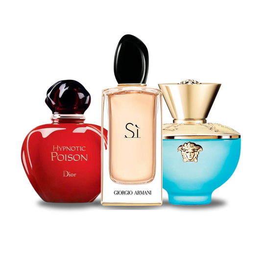 Combinaison exclusive de 3 parfums : HYPNOTIC POISON, SÌ et DYLAN TURQUOISE